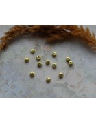 Бусины акриловые золотистые с цифрами. Цифра 0