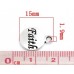 Подвеска металлическая Faith Вера 15 мм. Цвет черненое серебро